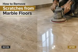 How professional marble scratch removal restores scratched marble floors in Dubai